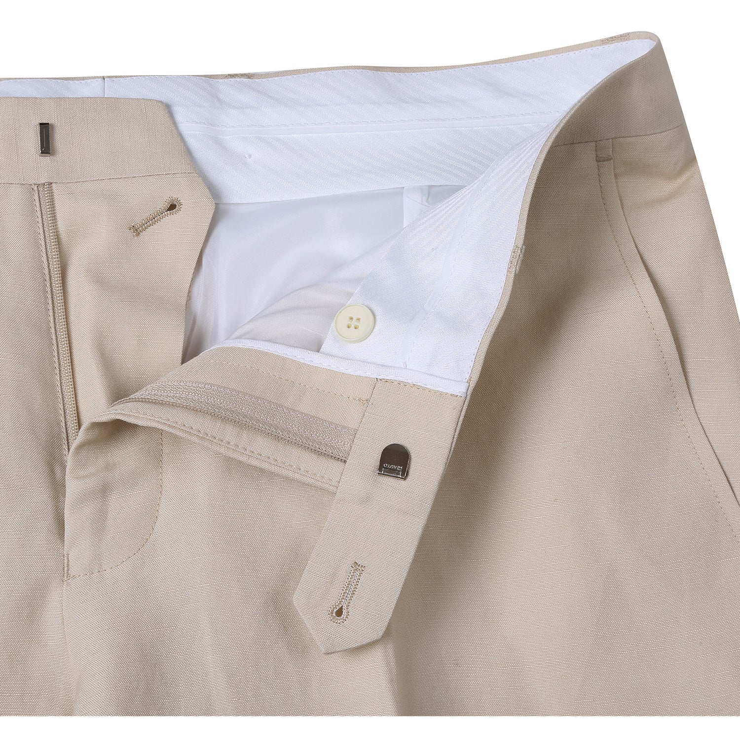 Linen Blend 2-Button SLIM FIT Suit in Champagne (Short, Regular, and Long Available) by Alessandro Vitello X Renoir