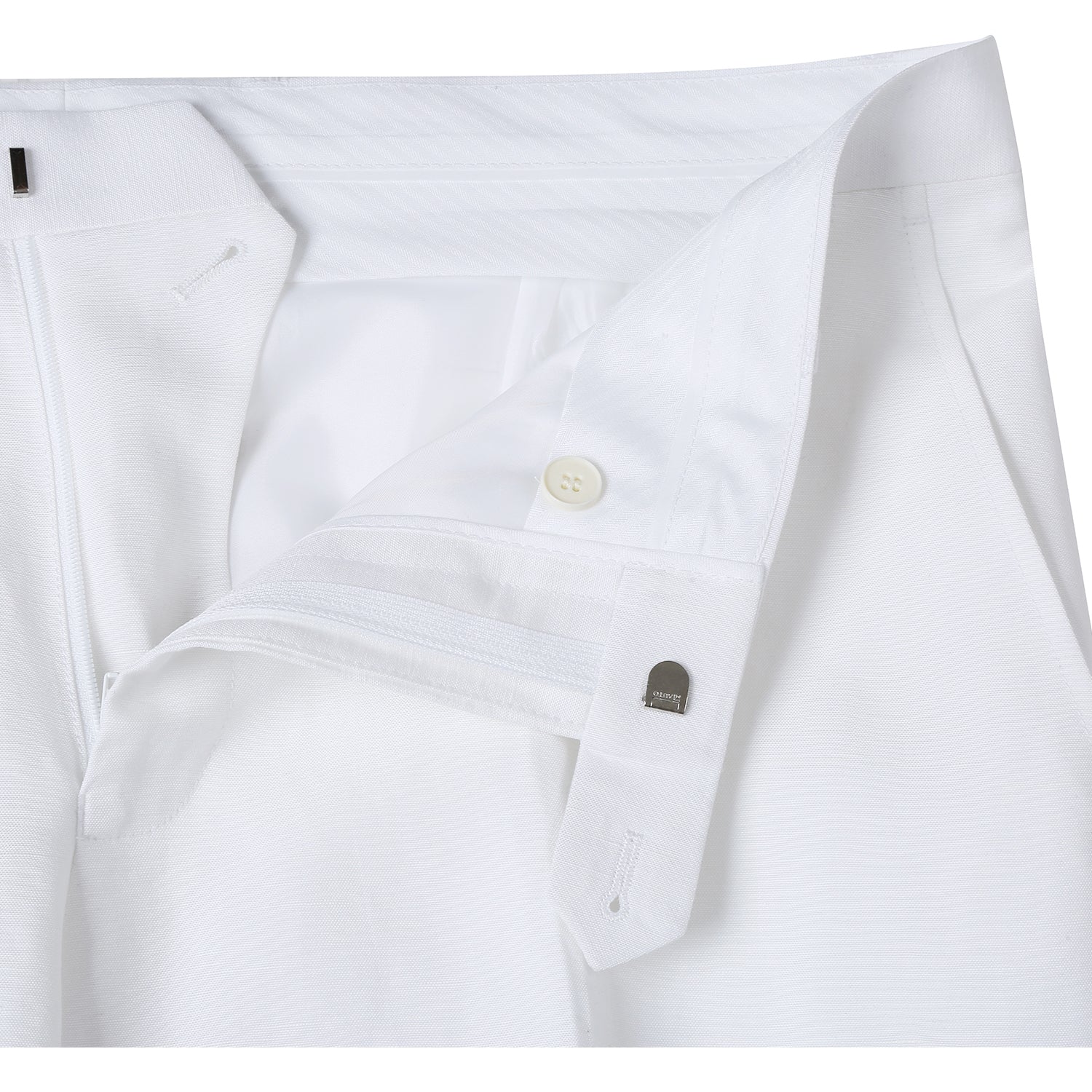 Linen Blend 2-Button SLIM FIT Suit in White (Short, Regular, and Long Available) by Alessandro Vitello X Renoir