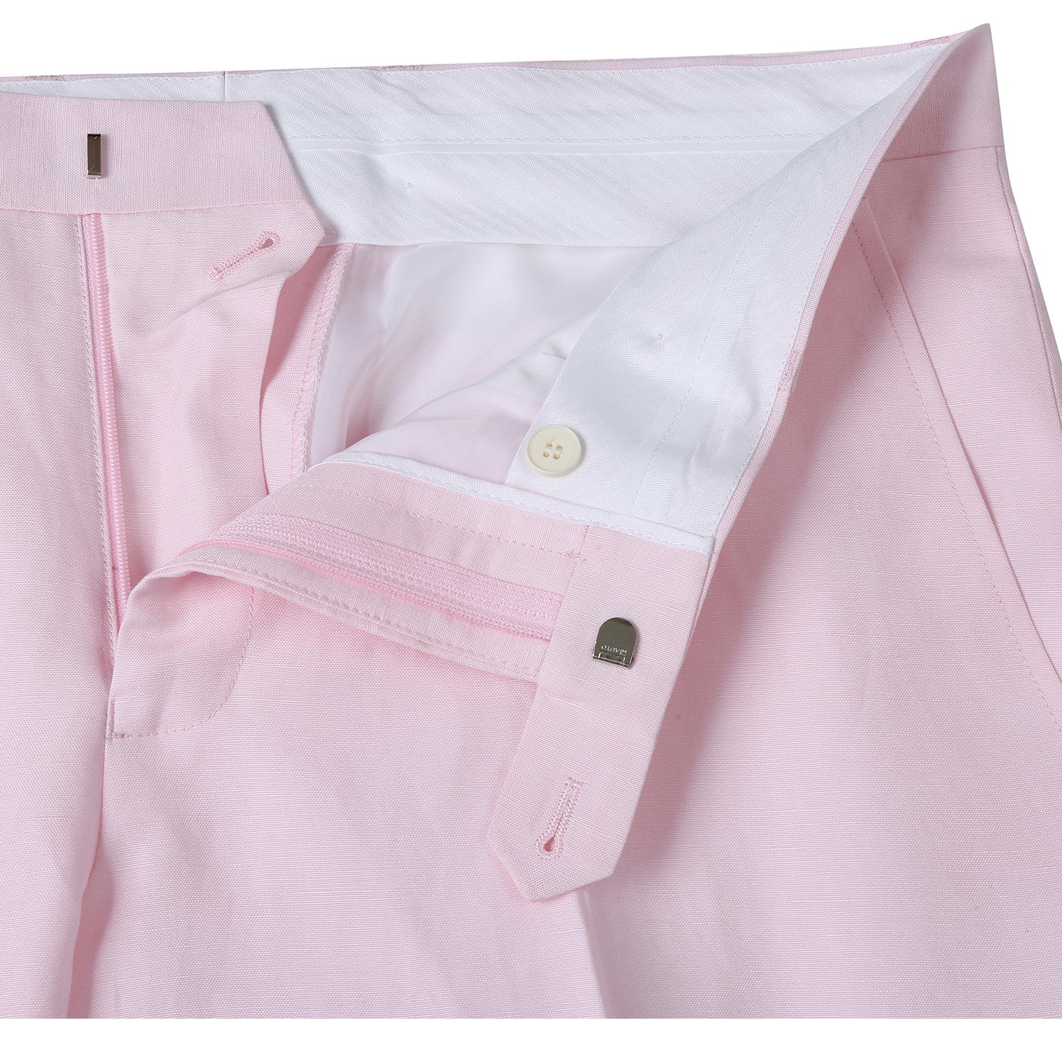 Linen Blend 2-Button SLIM FIT Suit in Pale Pink (Short, Regular, and Long Available) by Alessandro Vitello X Renoir