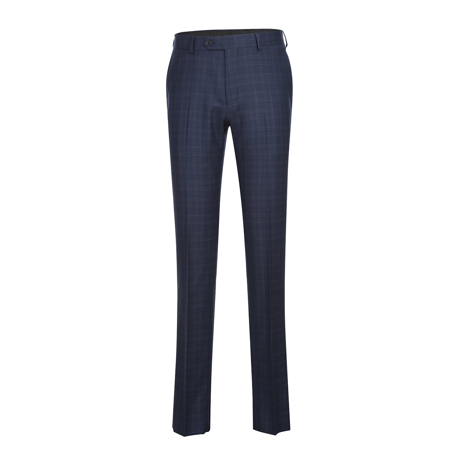 Wool Stretch Single Breasted SLIM FIT Suit in Blue Check (Short, Regular, and Long Available) by English Laundry