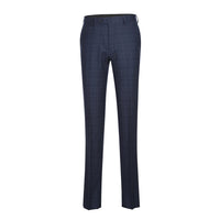Wool Stretch Single Breasted SLIM FIT Suit in Blue Check (Short, Regular, and Long Available) by English Laundry