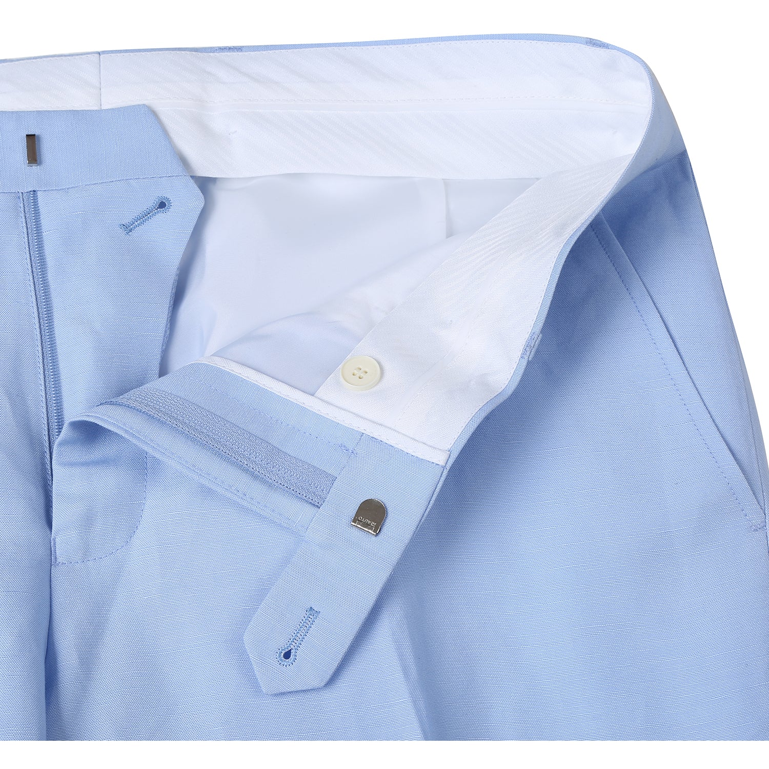 Linen Blend 2-Button SLIM FIT Suit in Sky Blue (Short, Regular, and Long Available) by Alessandro Vitello X Renoir