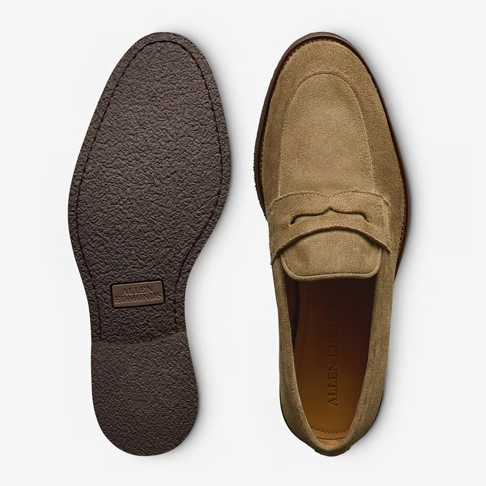 Como Penny Loafer in Tobacco Suede by Allen Edmonds