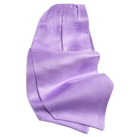 Lilac Oxford Weave Textured Silk Woven Jacquard Ascot by Dion