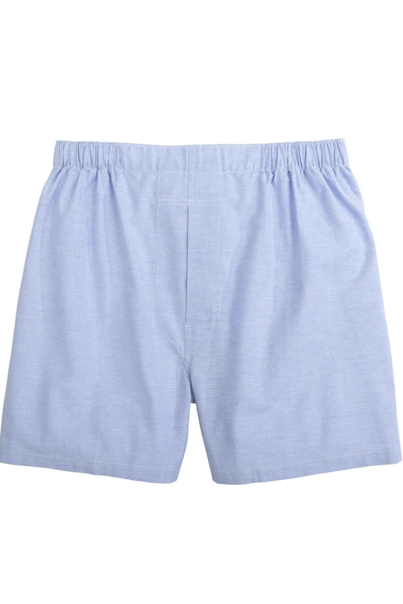 'Asher' Solid Oxford Full Make Cotton Boxer Shorts in Blue (4 Pack) by Batton
