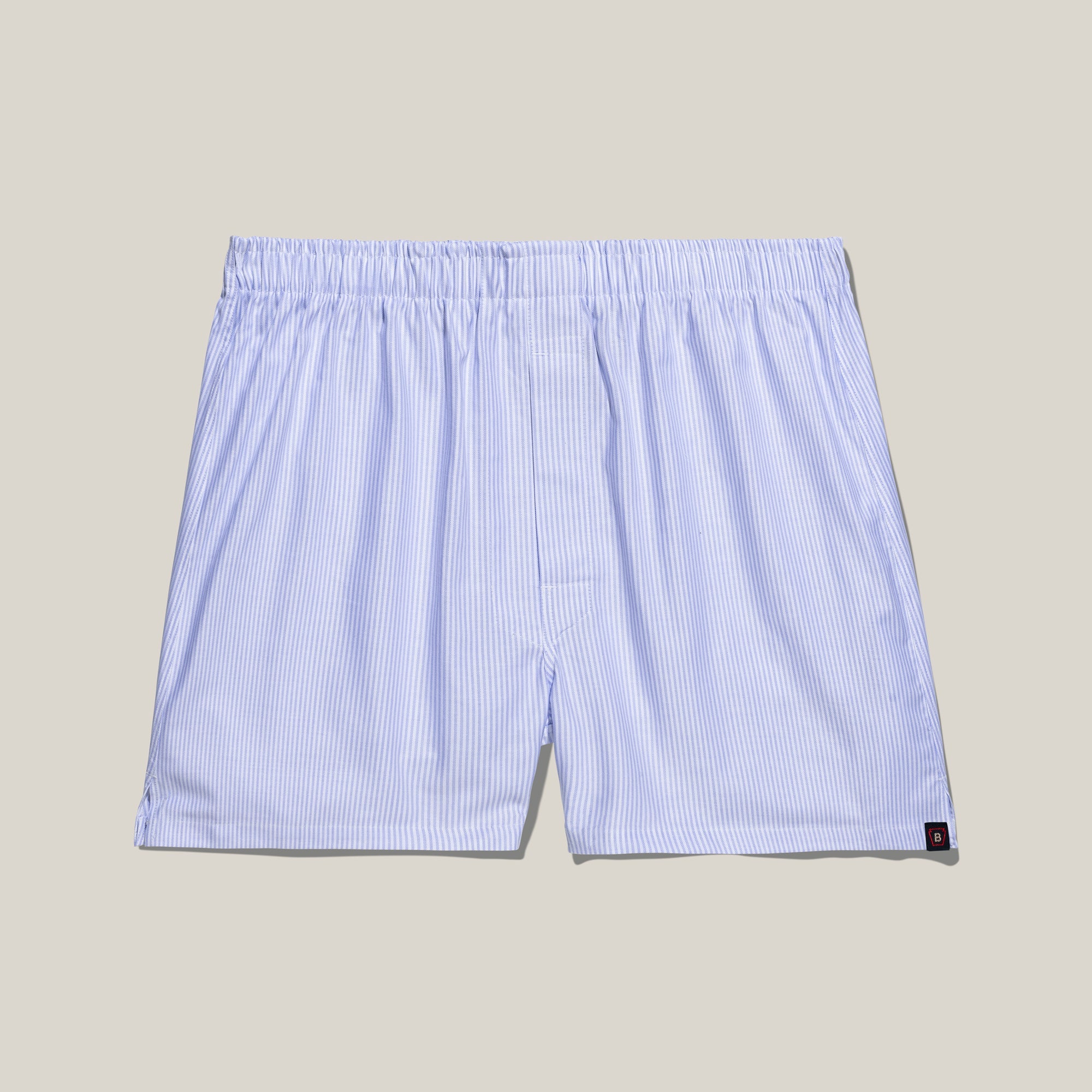Classic Stripe Cotton Boxer in Lavender and White by Bills Khakis