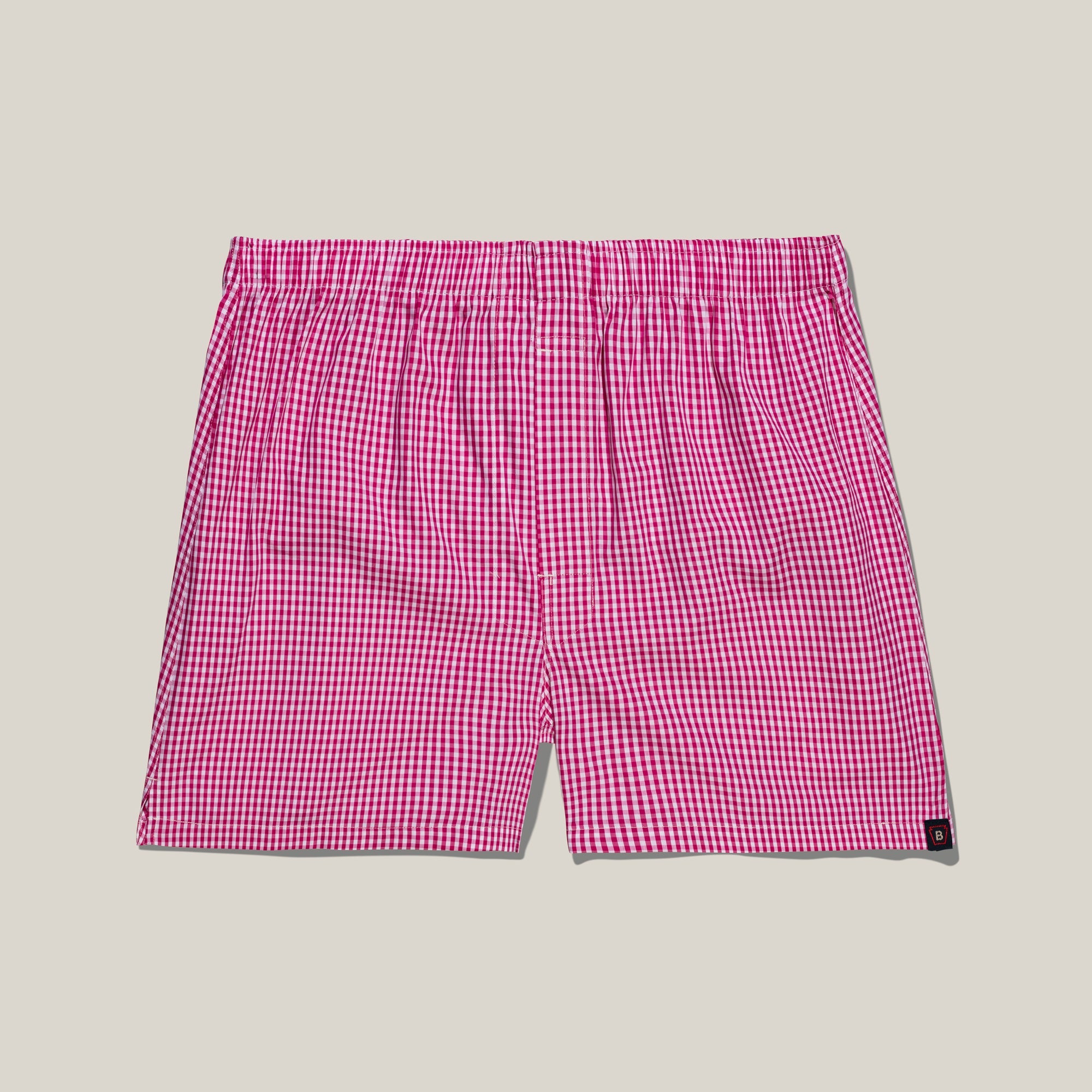 Classic Gingham Cotton Boxer in Magenta by Bills Khakis