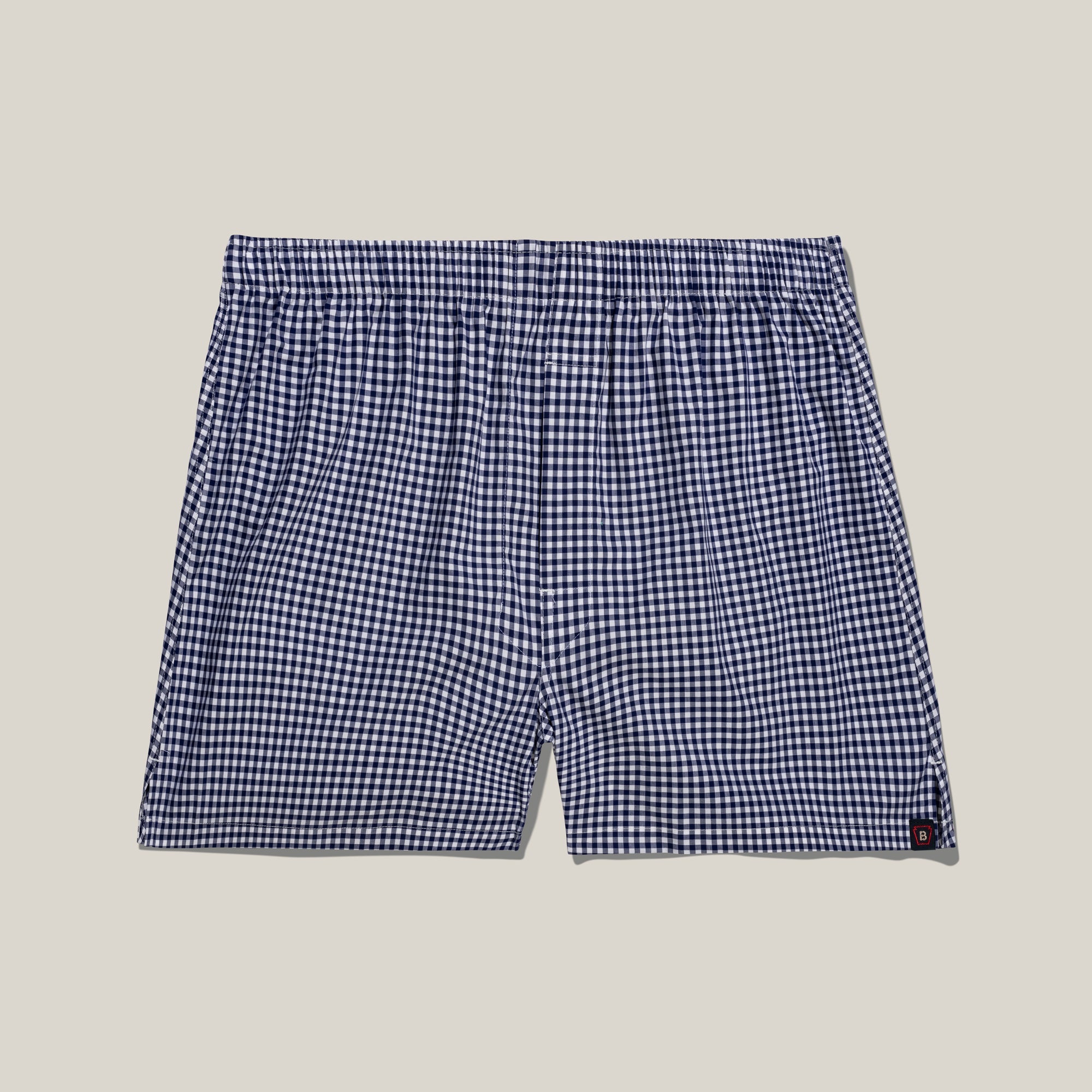 Classic Gingham Cotton Boxer in Navy and White (Size XX-Large) by Bills Khakis