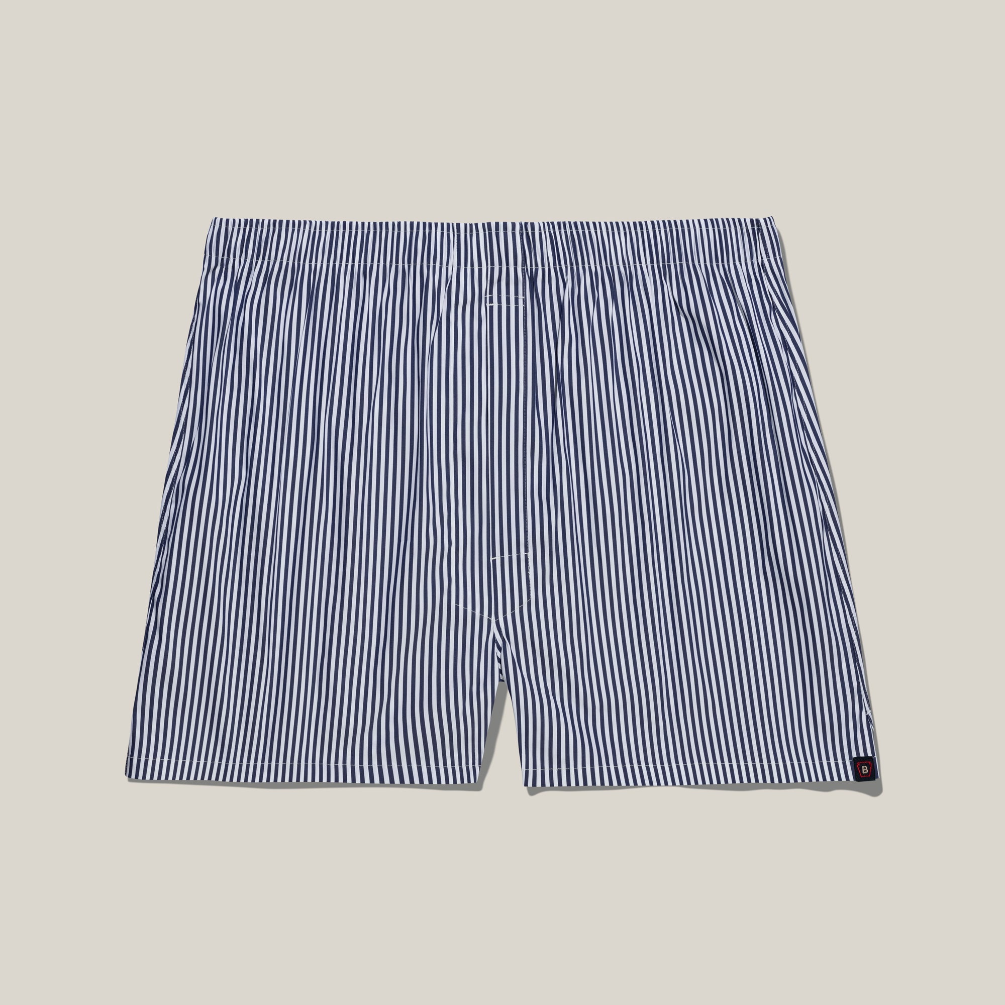 University Stripe Cotton Boxer in Navy and White (Size XX-Large) by Bills Khakis