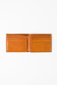 Bi-Fold Wallet in Modern Saddle by Moore & Giles