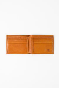 Bi-Fold Wallet in Modern Saddle by Moore & Giles
