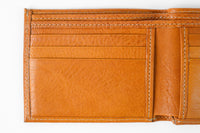 Bi-Fold Wallet in Modern Saddle by Moore & Giles