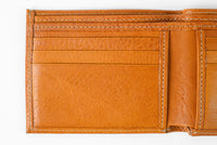 Bi-Fold Wallet in Modern Saddle by Moore & Giles