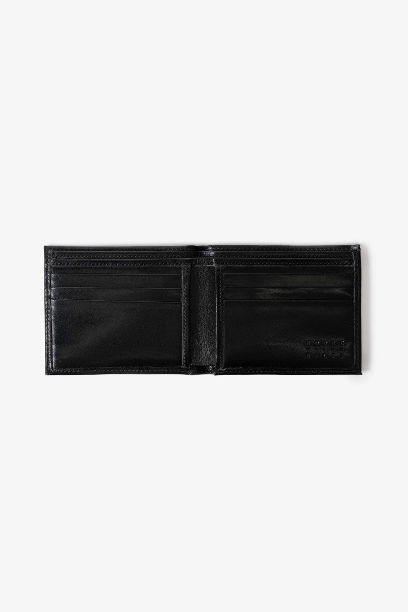 Bi-Fold Wallet in Brompton Black by Moore & Giles