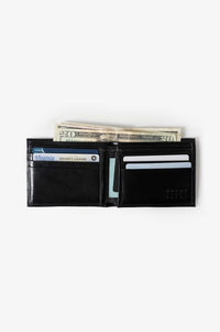 Bi-Fold Wallet in Brompton Black by Moore & Giles