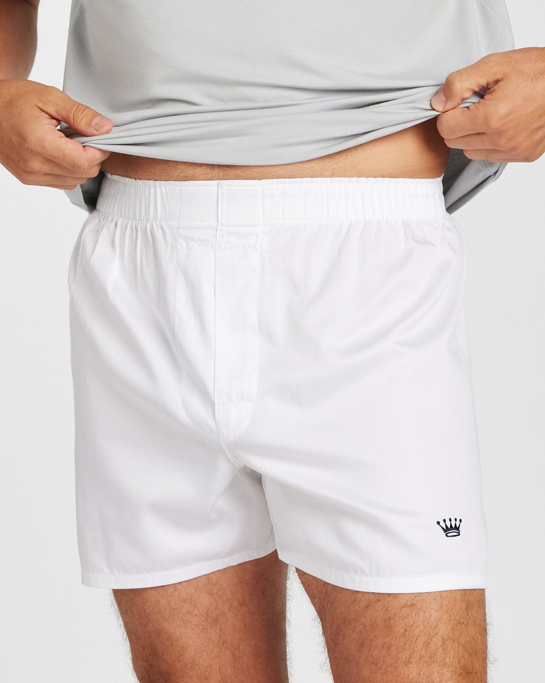 The Royal Highnies Boxer Short in White (2 Pair) by Royal Highnies