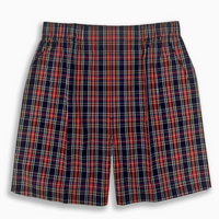 'Ramsey' and 'Travis' Tartan Poplin Full Make Cotton Boxer Shorts, Sizes 32/34 (4 Pack) by Batton