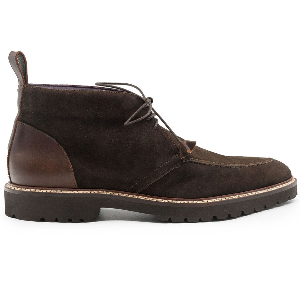 Campo High Italian Sueded Goatskin Chukka Boot in Nicotine by Zelli Italia