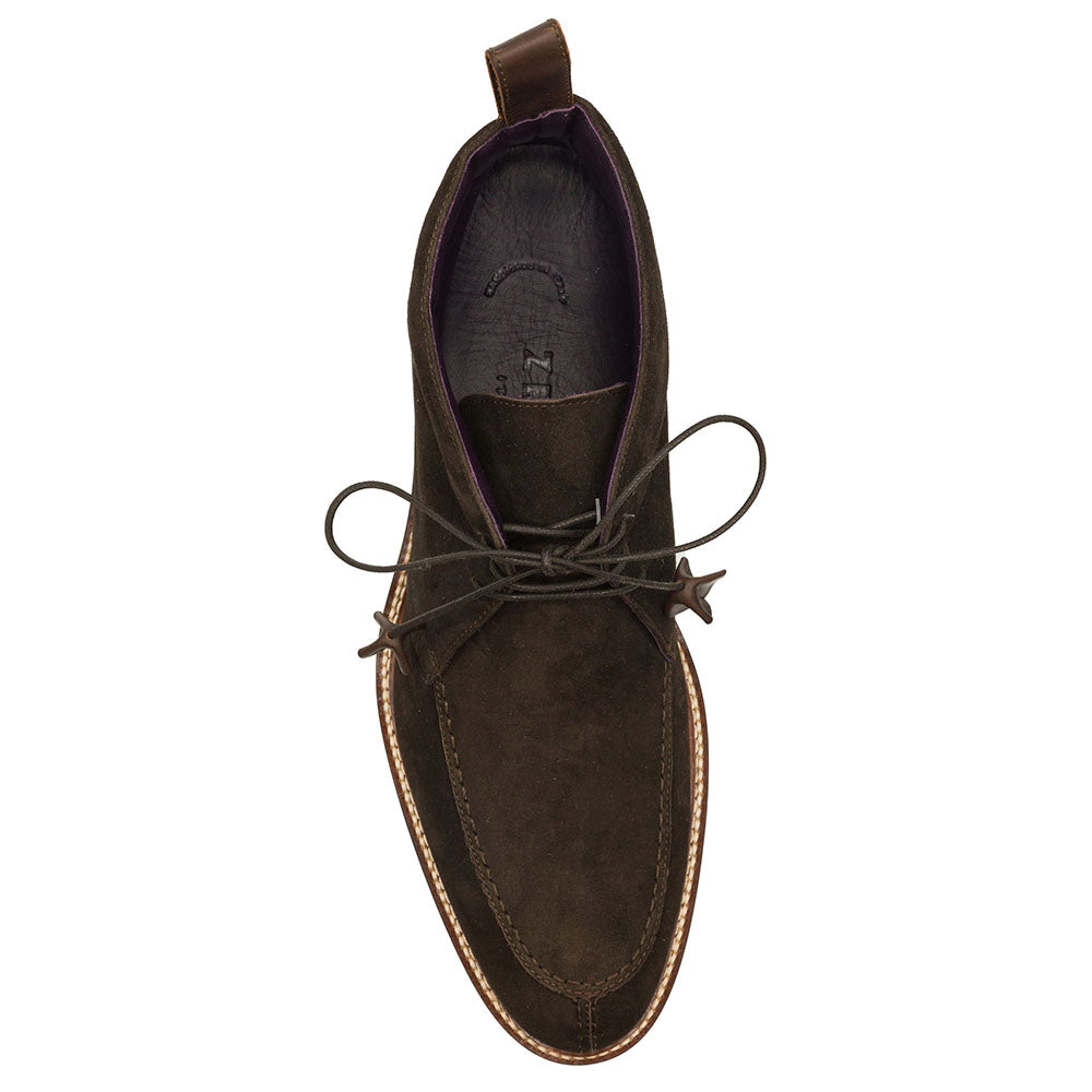 Campo High Italian Sueded Goatskin Chukka Boot in Nicotine by Zelli Italia