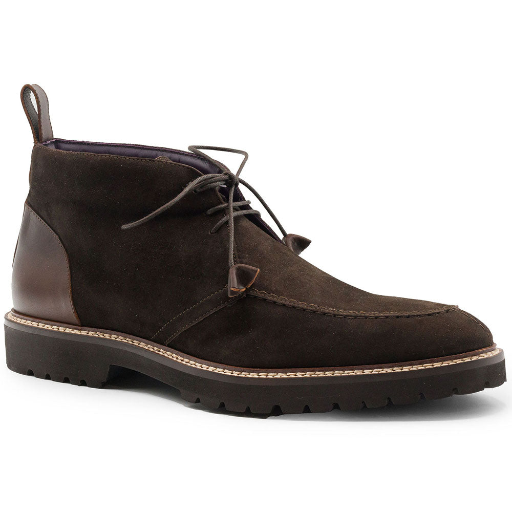 Campo High Italian Sueded Goatskin Chukka Boot in Nicotine by Zelli Italia