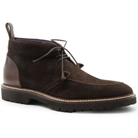 Campo High Italian Sueded Goatskin Chukka Boot in Nicotine by Zelli Italia