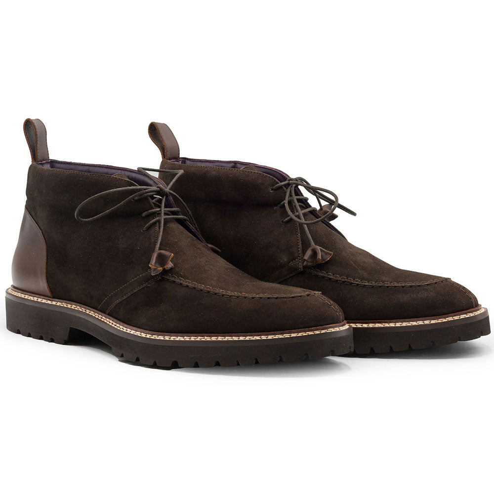 Campo High Italian Sueded Goatskin Chukka Boot in Nicotine by Zelli Italia