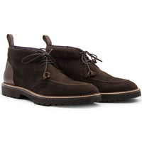 Campo High Italian Sueded Goatskin Chukka Boot in Nicotine by Zelli Italia