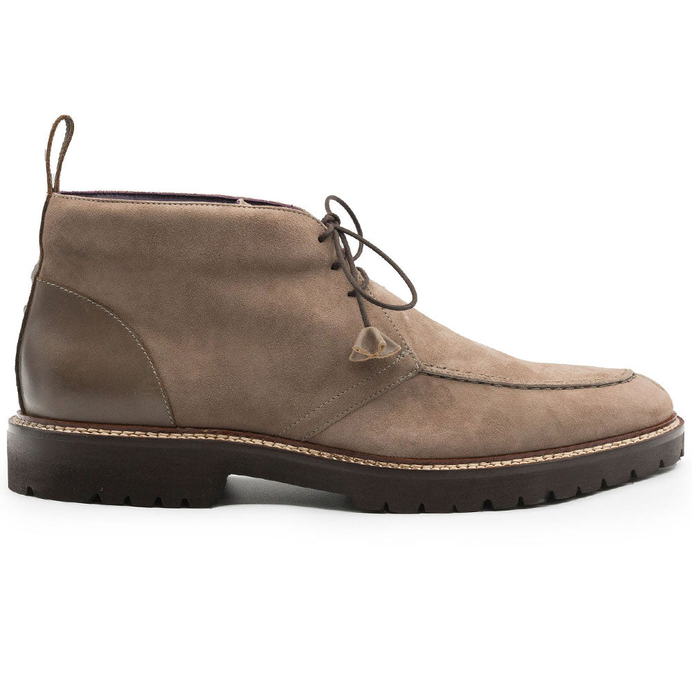 Campo High Italian Sueded Goatskin Chukka Boot in Taupe by Zelli Italia