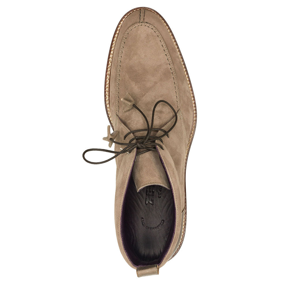 Campo High Italian Sueded Goatskin Chukka Boot in Taupe by Zelli Italia