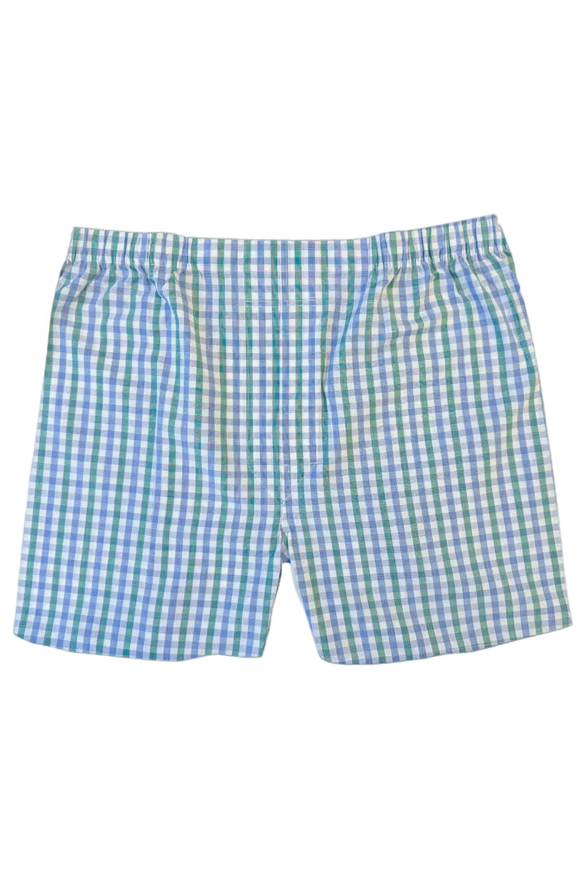 Multi Pack Assorted Plaid Full Make Cotton Poplin Boxer Shorts (5 Pack) (Average Sizing) by Batton