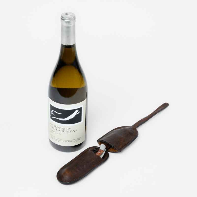 Corkscrew Sleeve with Wine Key in Baldwin Oak by Moore & Giles