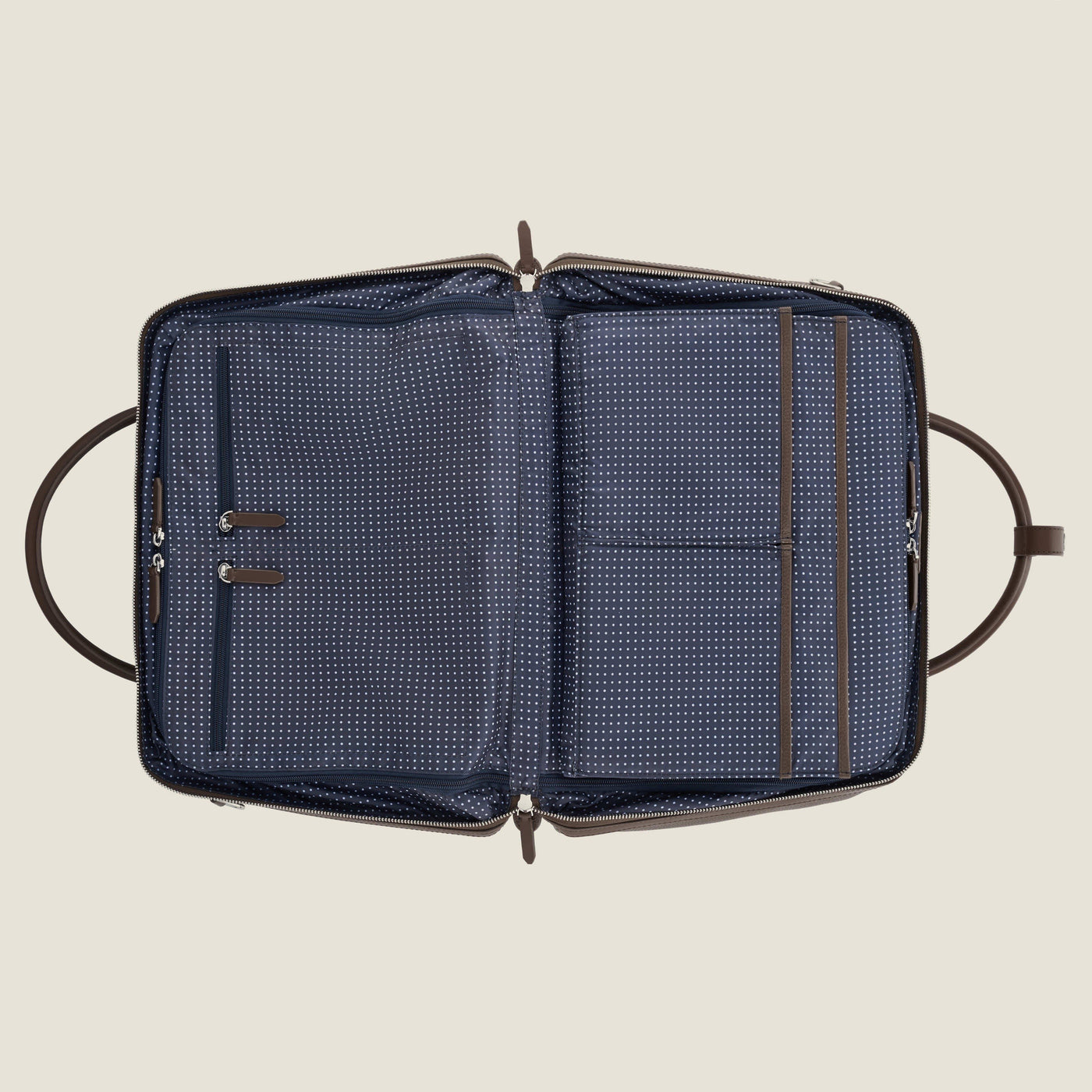 Duffle Leather Suitcase in Chocolate by Wool & Oak