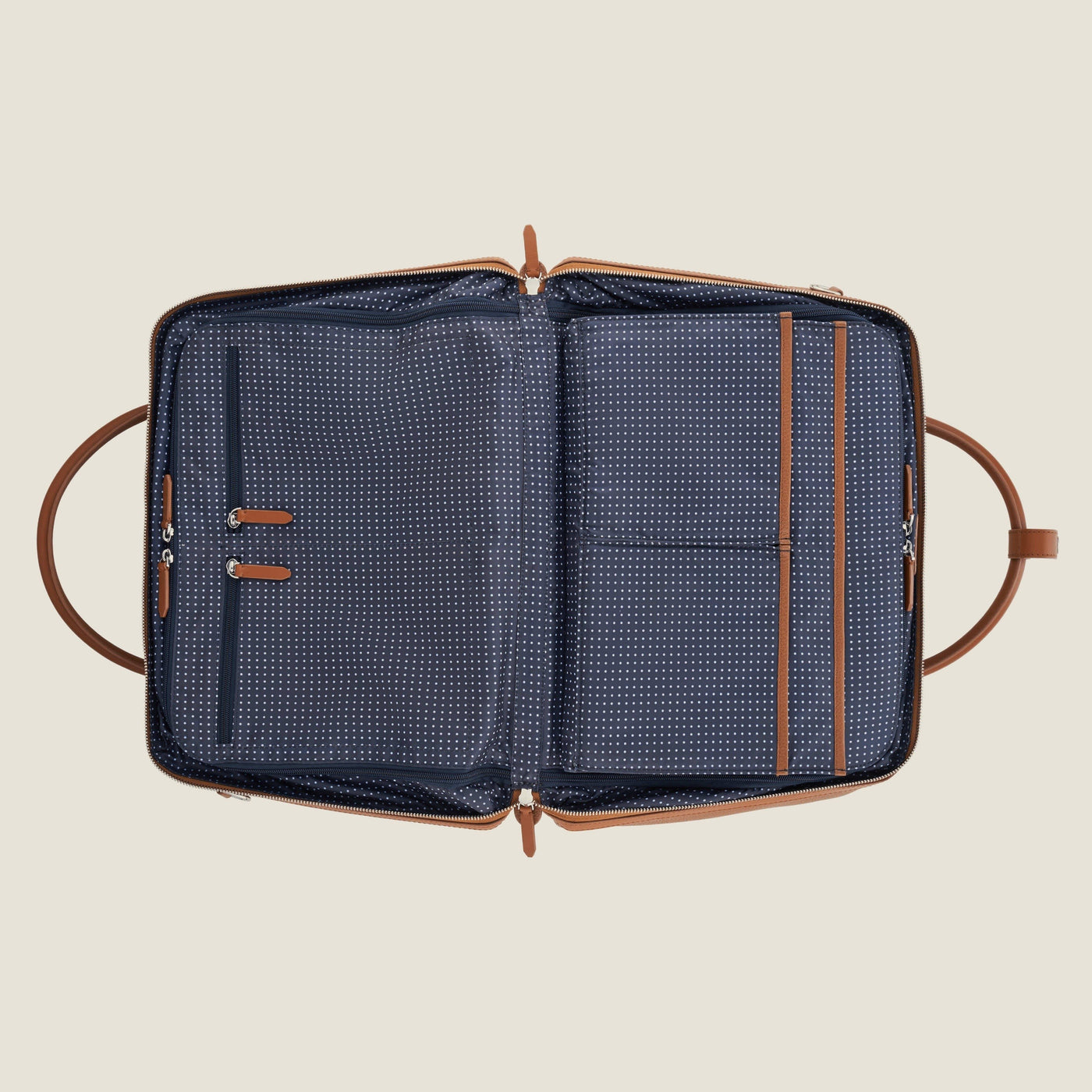 Duffle Leather Suitcase in Sand by Wool & Oak