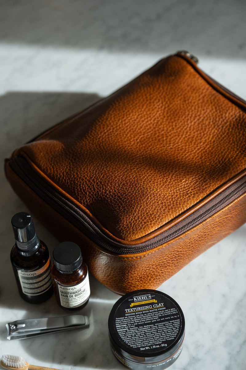 Donald Wash Kit in Titan Milled Honey by Moore & Giles