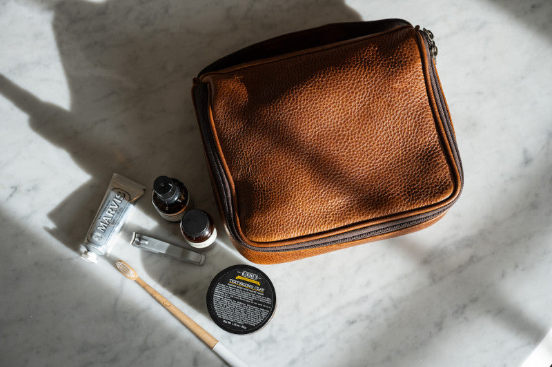 Donald Wash Kit in Titan Milled Honey by Moore & Giles