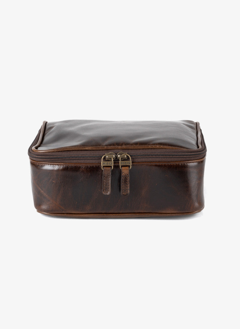 Donald Wash Kit in Brompton Brown by Moore & Giles