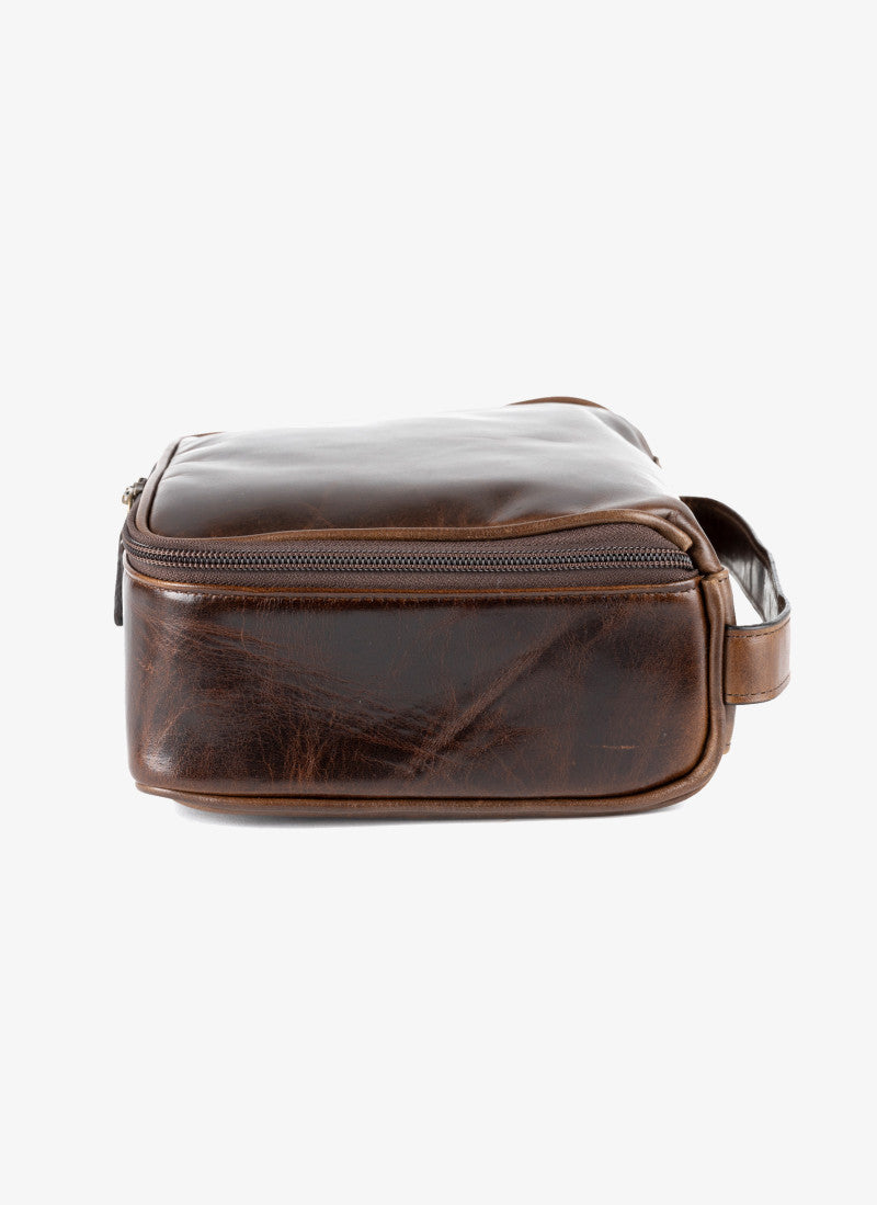 Donald Wash Kit in Brompton Brown by Moore & Giles