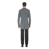 Wool Blend SLIM FIT Single Breasted Top Coat in Grey (Size 44 Regular) by English Laundry