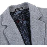 Light Grey Wool Blend SLIM FIT Topcoat (Regular, Short, & Long Lengths) by English Laundry