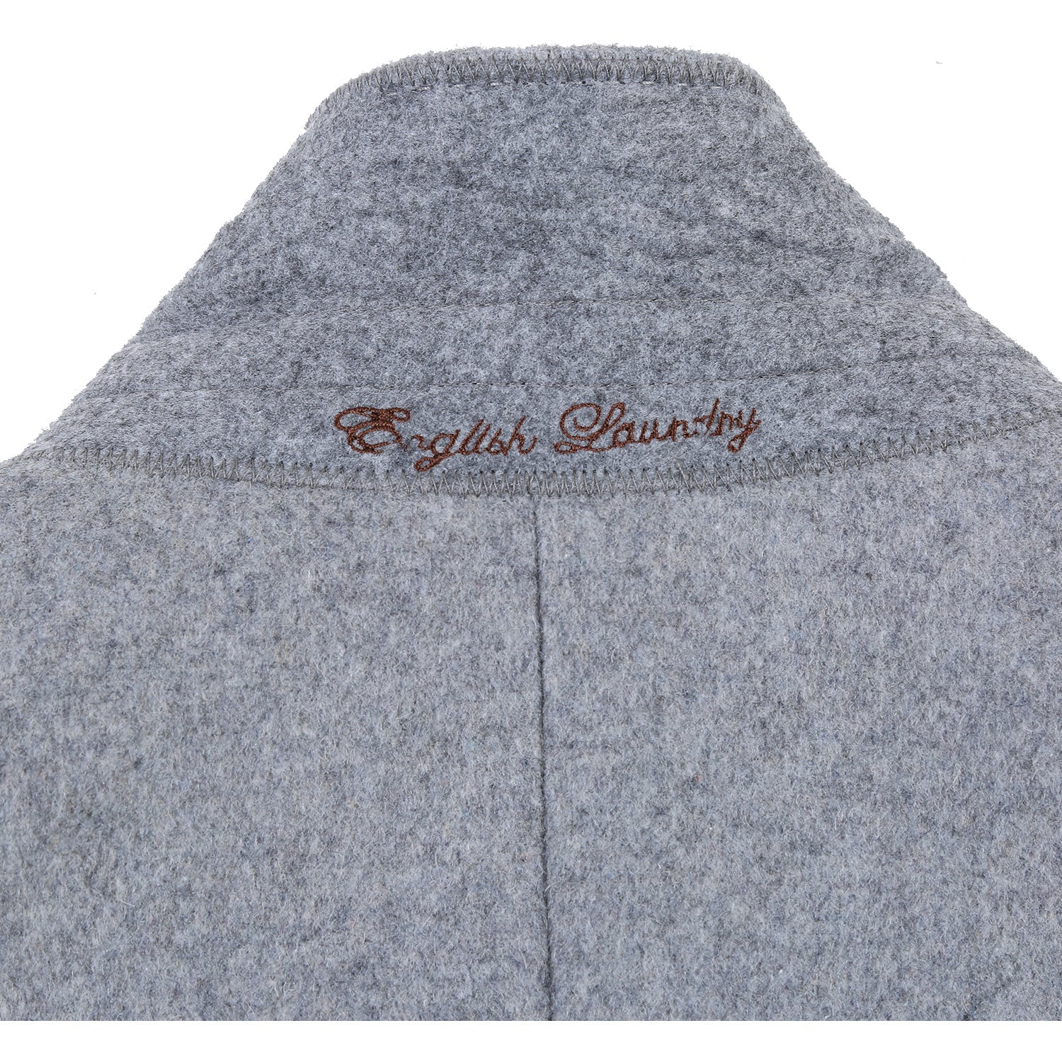 Light Grey Wool Blend SLIM FIT Topcoat (Regular, Short, & Long Lengths) by English Laundry