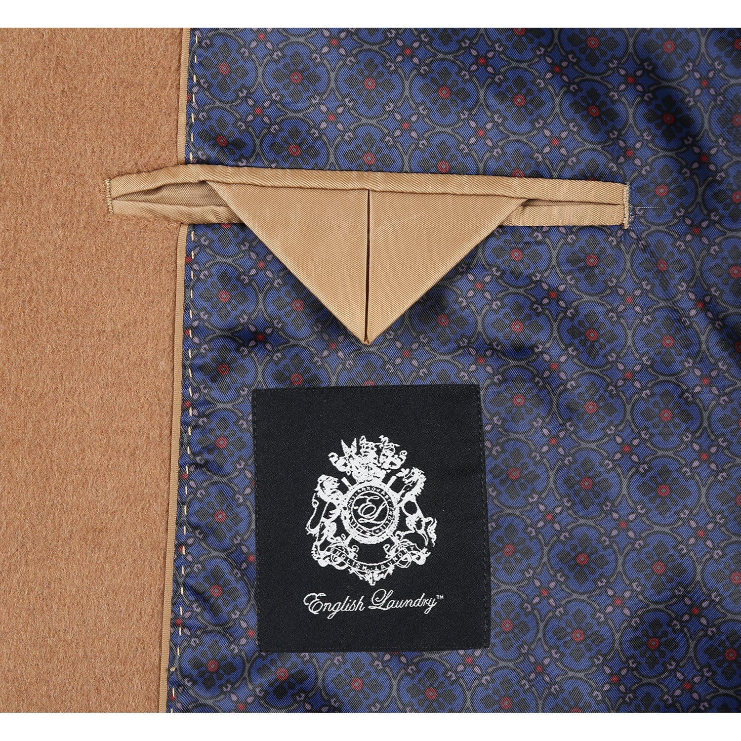 Camel Wool Blend SLIM FIT Topcoat (Regular, Short, & Long Lengths) by English Laundry