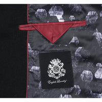 Wool Blend SLIM FIT Single Breasted Top Coat in Black (Regular, Short, & Long Lengths) by English Laundry