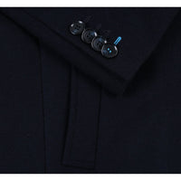 Wool Blend SLIM FIT Single Breasted Top Coat in Navy (Regular & Long Lengths) by English Laundry