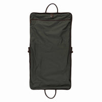 Gravely Garment Bag in Olive Ventile and Titan Milled Brown by Moore & Giles