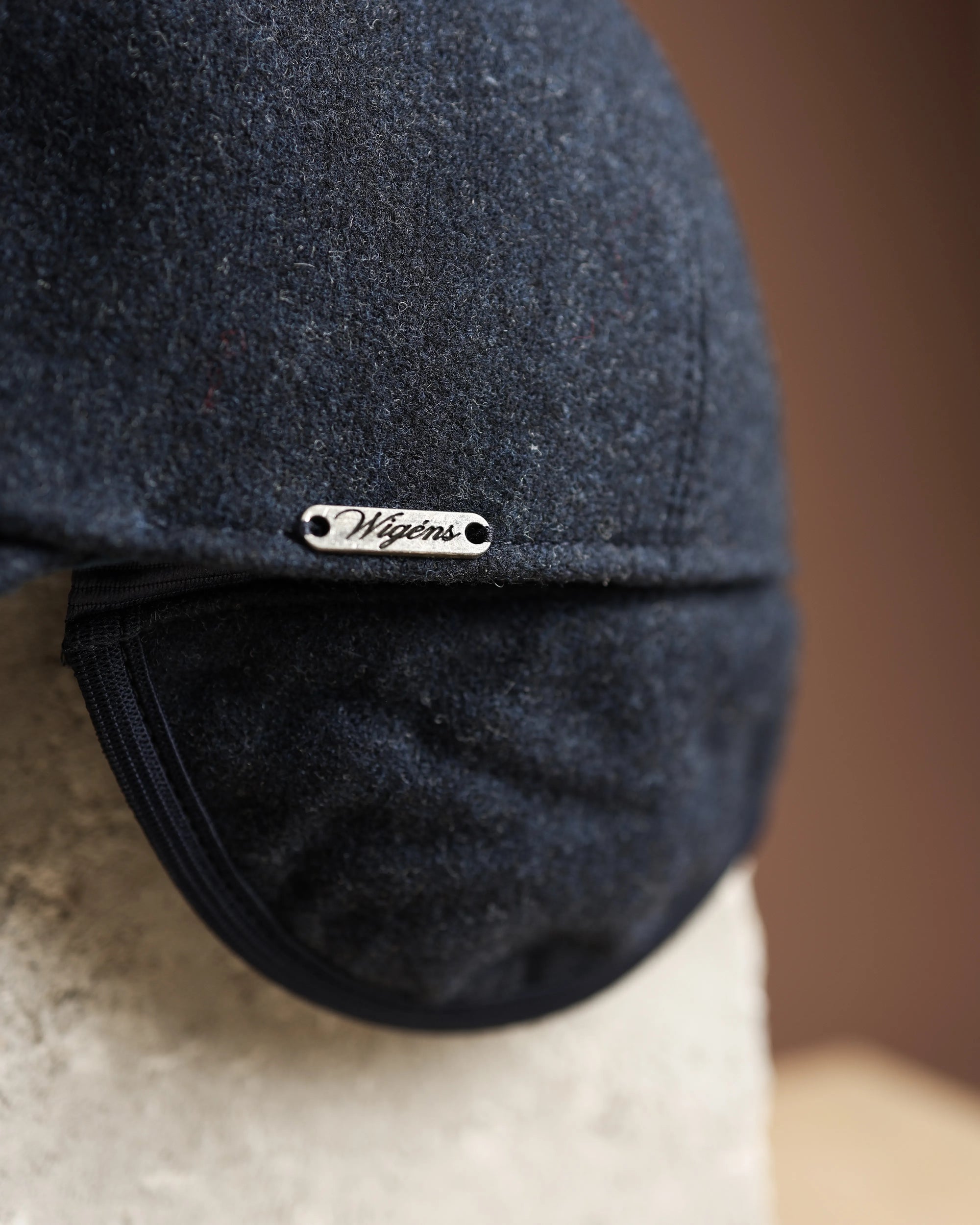 Melton Wool Baseball Classic Cap with Earflaps (Choice of Colors) by Wigens