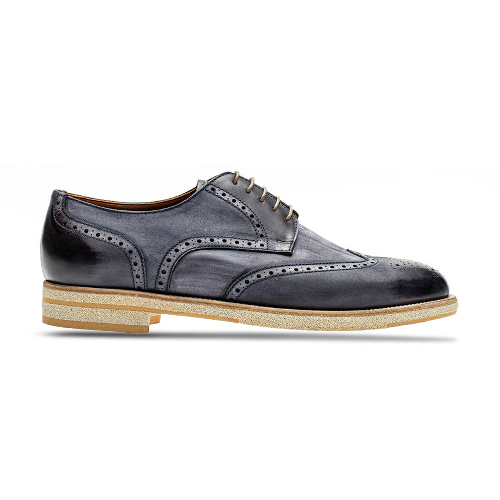 Berlina Wingtip in Anthracite Nubuck by Jose Real
