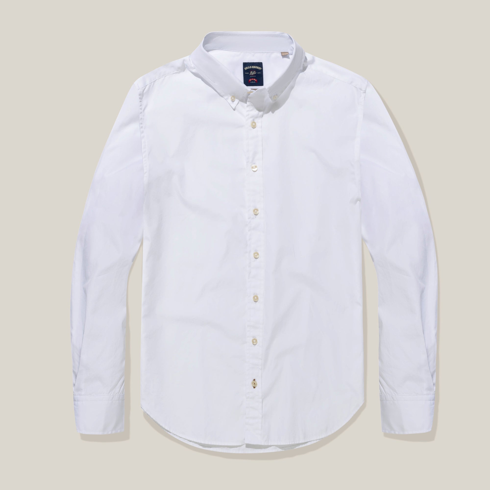 Weekender Fit 2 Ply Poplin Sport Shirt in White by Bills Khakis
