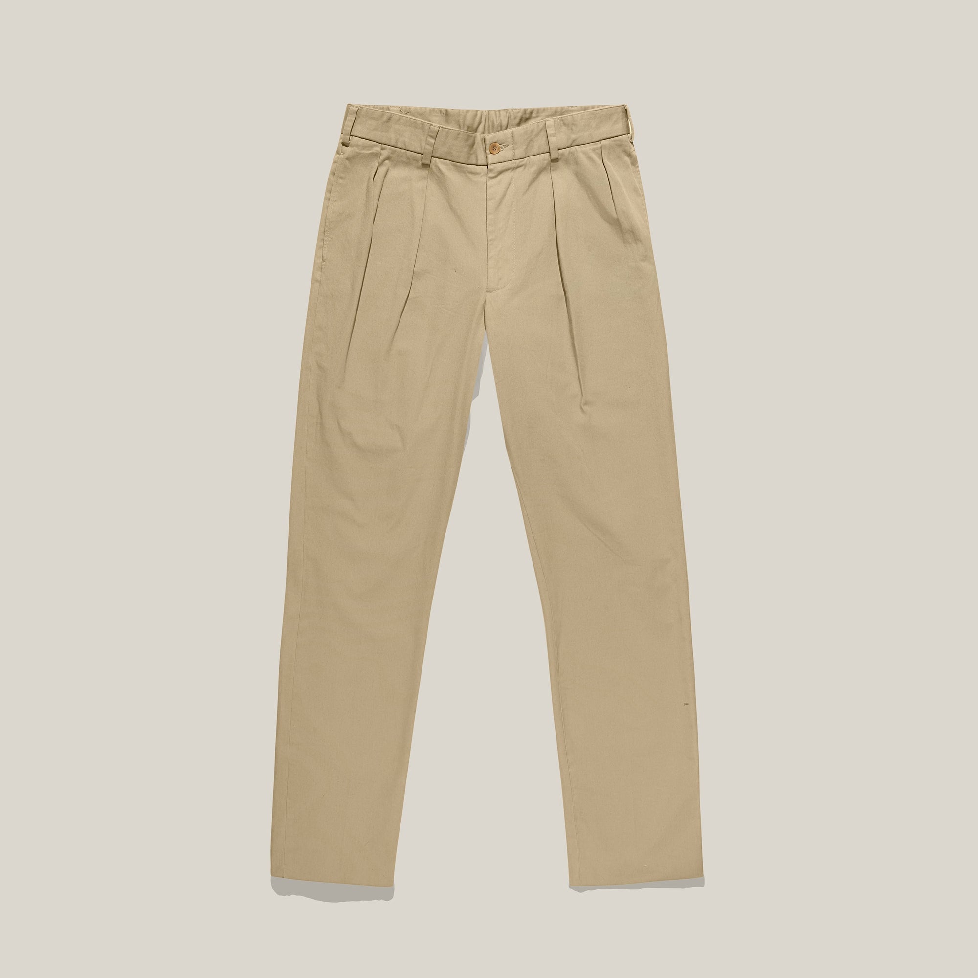 M1P Pleated Relaxed Fit Original Twills in Khaki by Bills Khakis