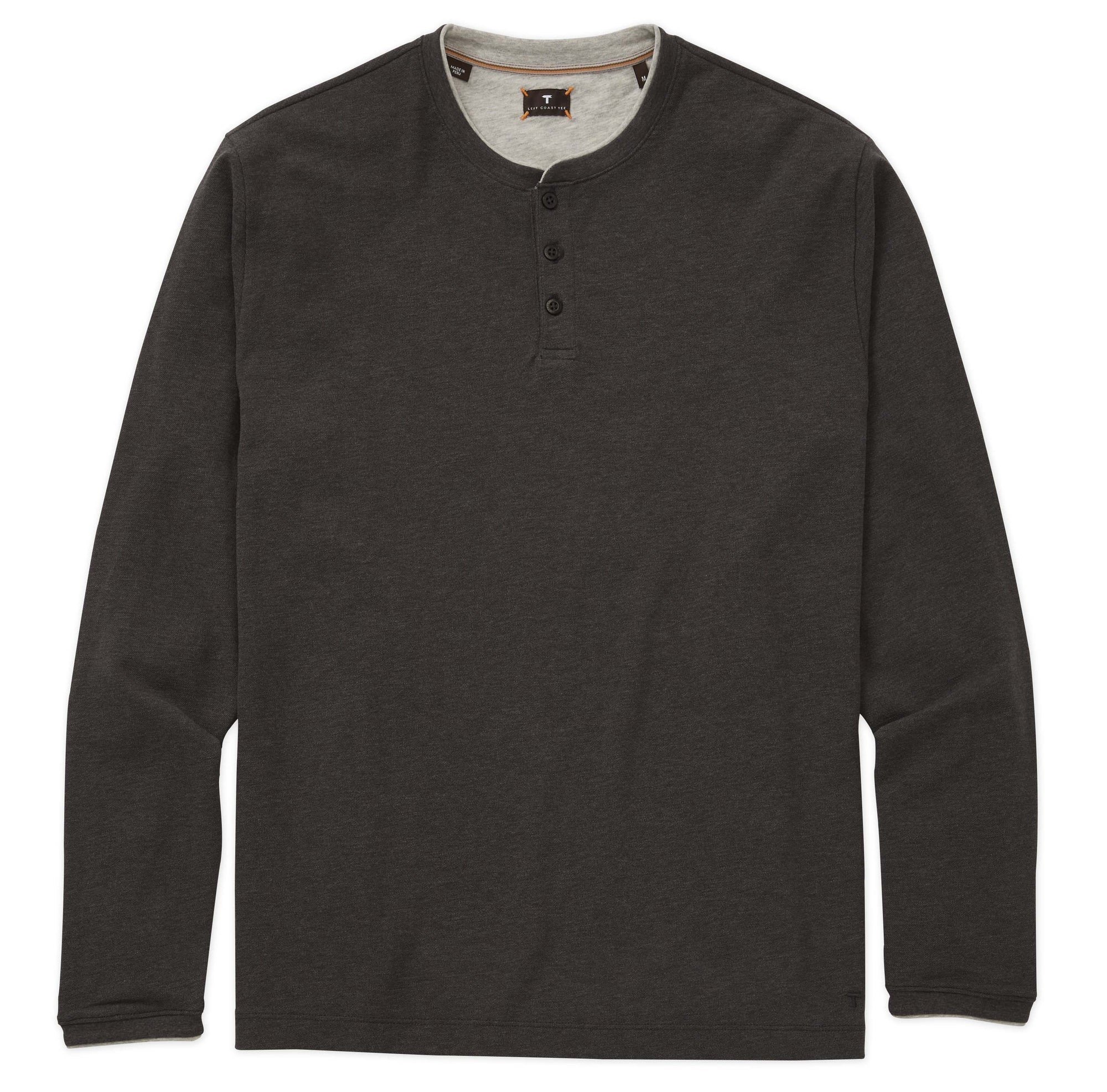 Kipa Cotton Long Sleeve Pique Henley in Choice of Colors by Left Coast Tee
