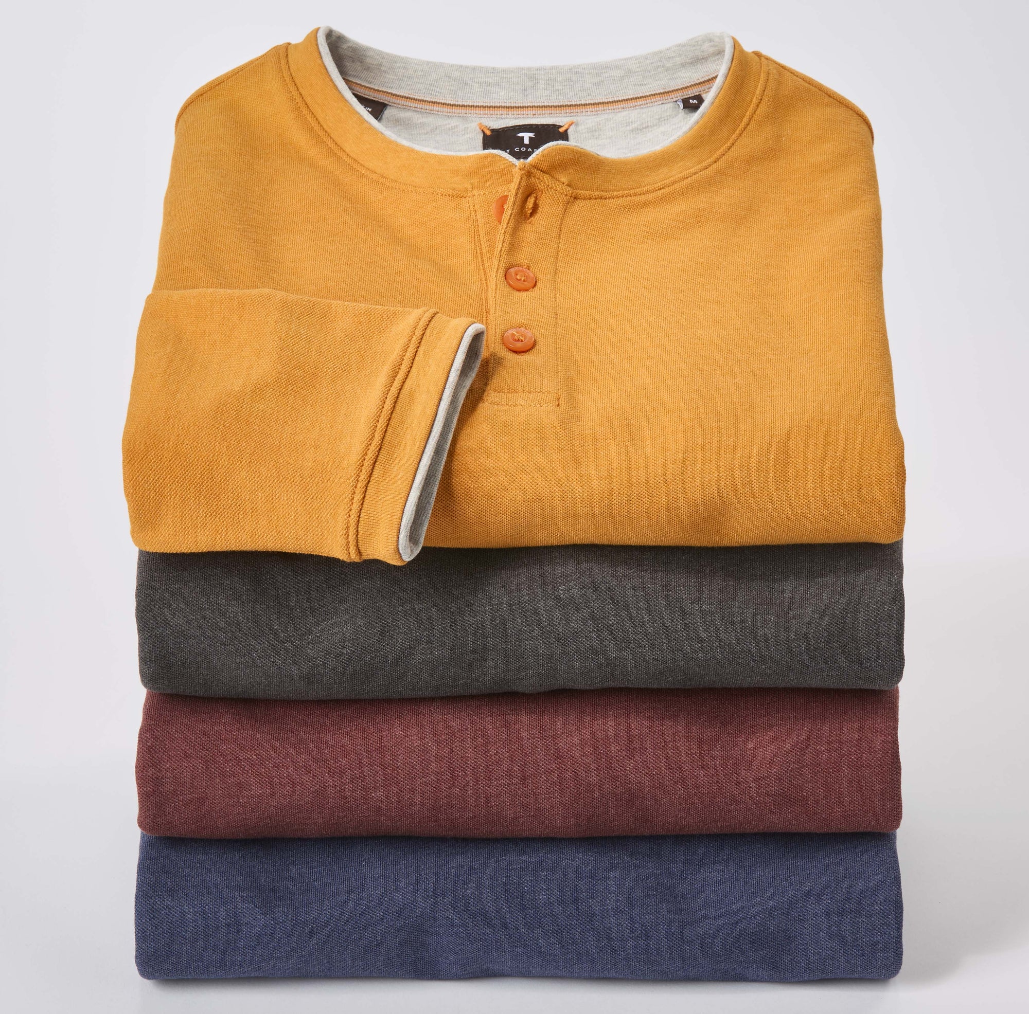Kipa Cotton Long Sleeve Pique Henley in Choice of Colors by Left Coast Tee